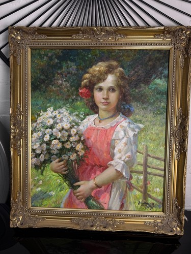 Grande dipinto olio - , originale